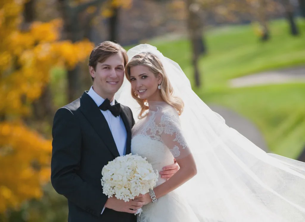 Jared Kushner and Ivanka Trump attending an event